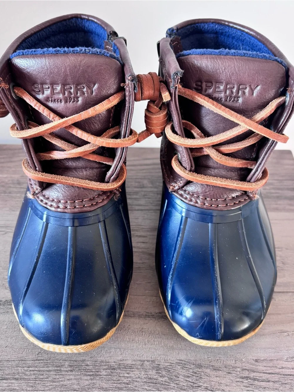 Sperry Saltwater Top Sider Unisex Duck Rain Boots - Kids Size 9M